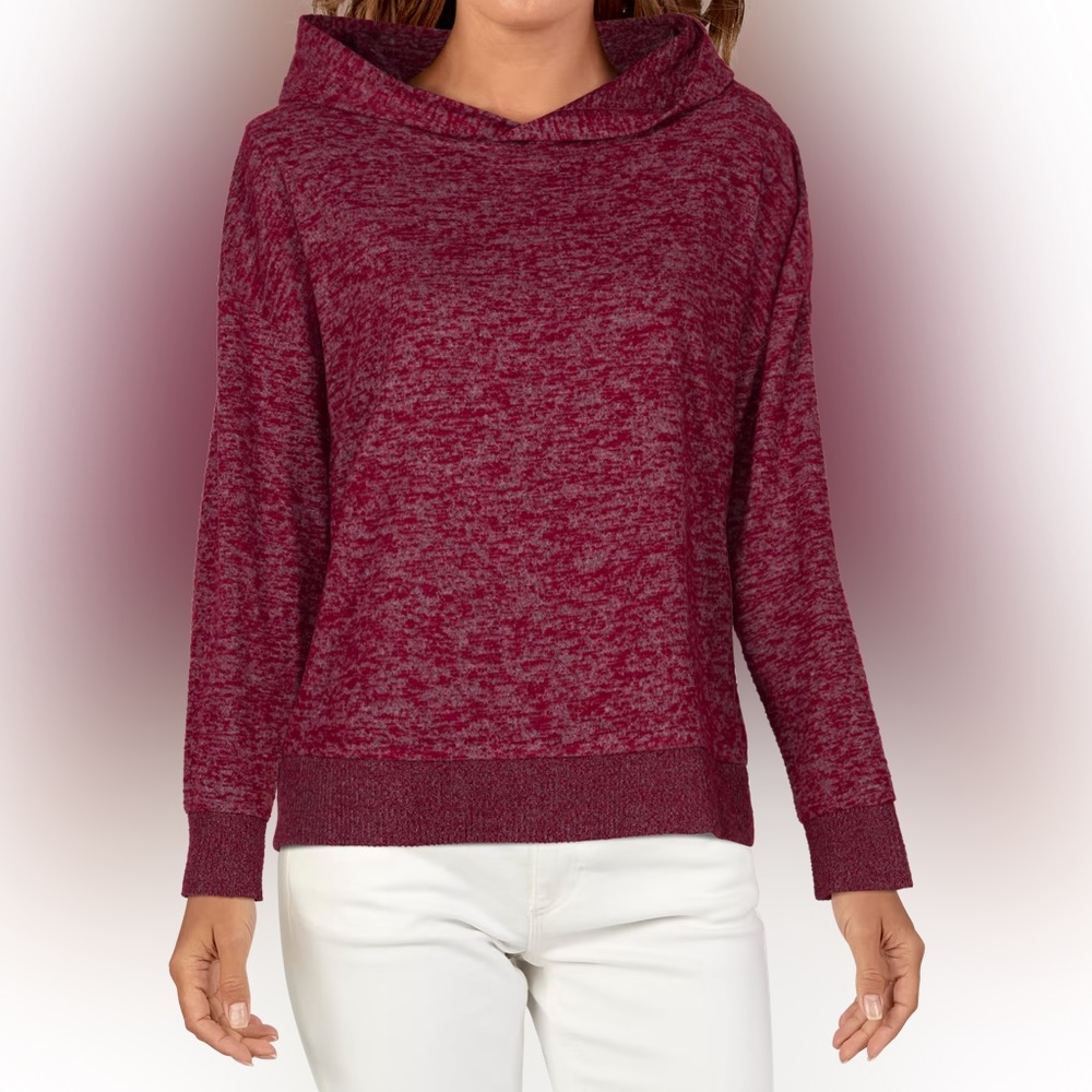 Natural Reflections Space Dye Super Soft Hooded Long Sleeve